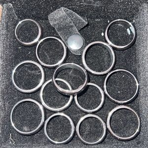 Hematite rings